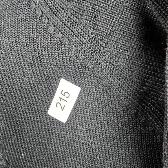 Tommy Bahama Women‎ L 12/14 Black 1/4 Button Closure 3/4 Sleeve Pullover Sweater - Picture 10 of 10